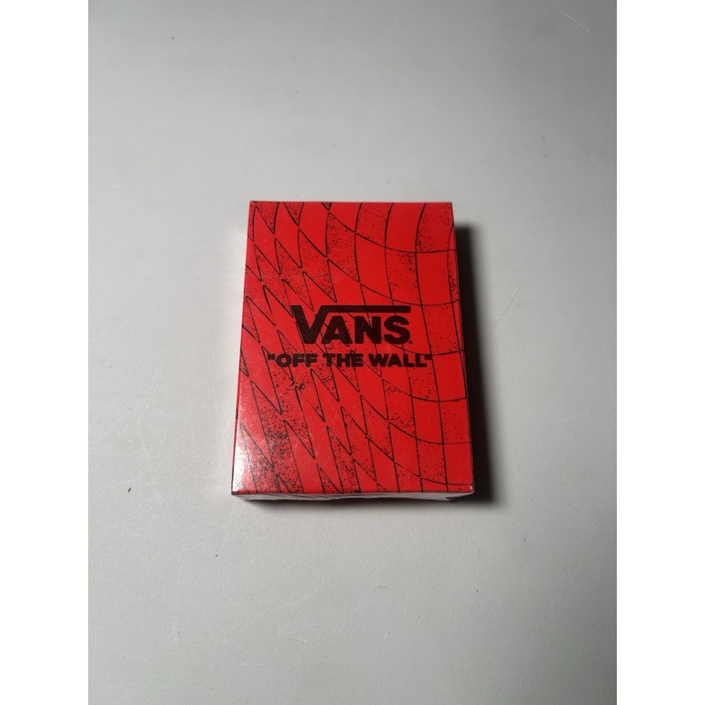 New Vans Playing Cards Off The Wall Deck Of 52 Red Box, New, Sealed, 2021